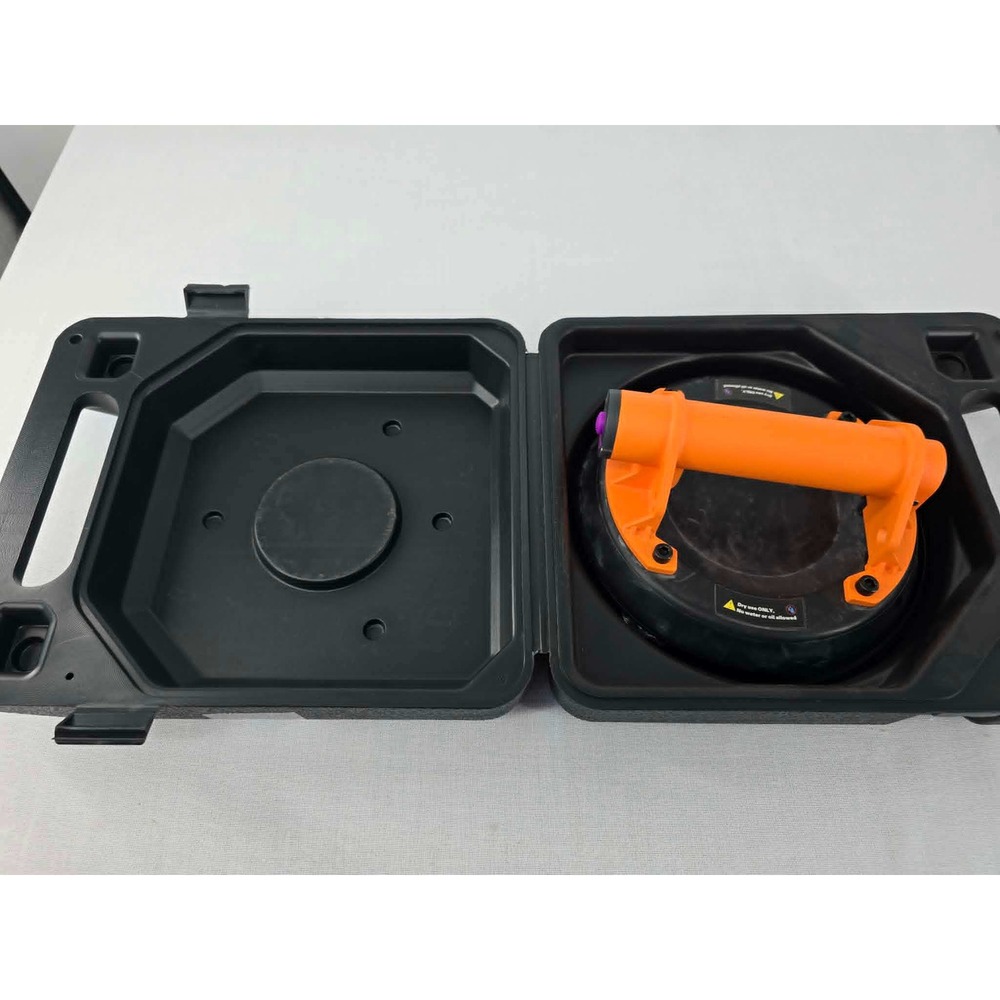 E-Grip VSC-AA8 8 inch Battery Powered Vacuum Suction Cup 260lb Max Lift Orange
